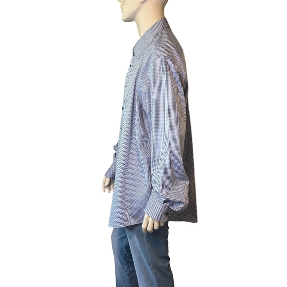 EGARA Dress Shirt Profilo Tessile 100% Cotton No Iron Men's Wearhouse NWOT - Picture 6 of 16